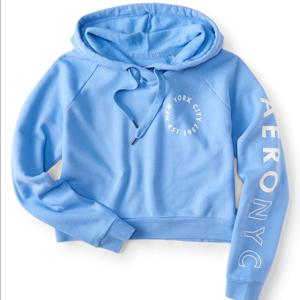 Aeropostale light blue hoodie